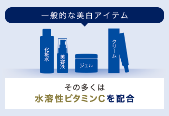 「ルミーチェ美白オイルエッセンス」は油溶性ビタミンC（VC-IP）を配合