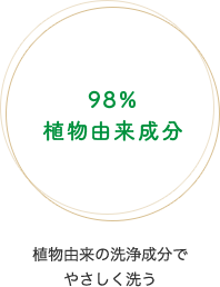 98% 植物由来成分