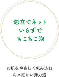 泡立てネット いらずで もこもこ泡