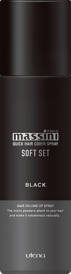 マッシーニ クイックヘアカバースプレーソフトセット ブラックの商品画像