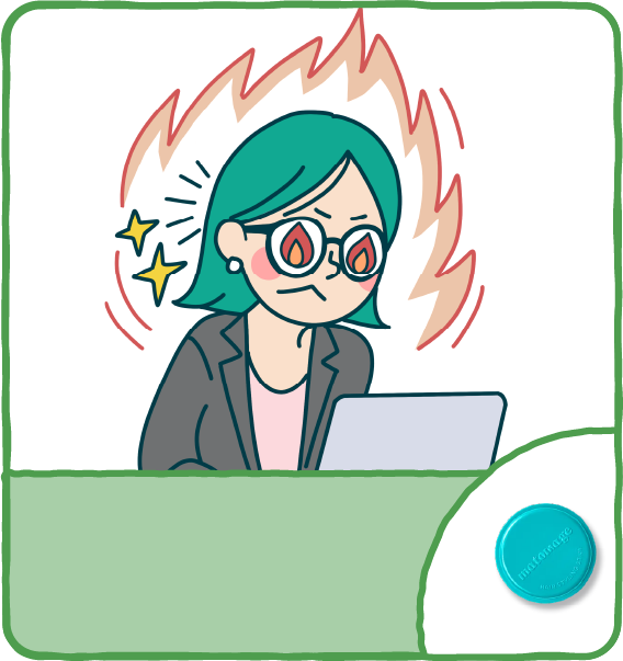 プレゼン前 気合いバッチリどめ