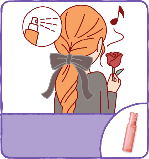 お呼ばれくるりんぱバレッタどめ